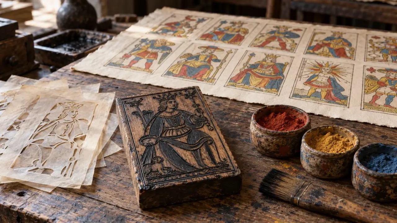 Origine du tarot de Marseille : 5 étapes du jeu italien au tirage (et pourquoi Marseille)